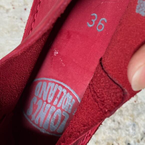 NWOT LOINTS Holland $130 Turbo Twisk Red Sustainable Comfort Shoe 36 5.5-6 - Picture 10 of 13